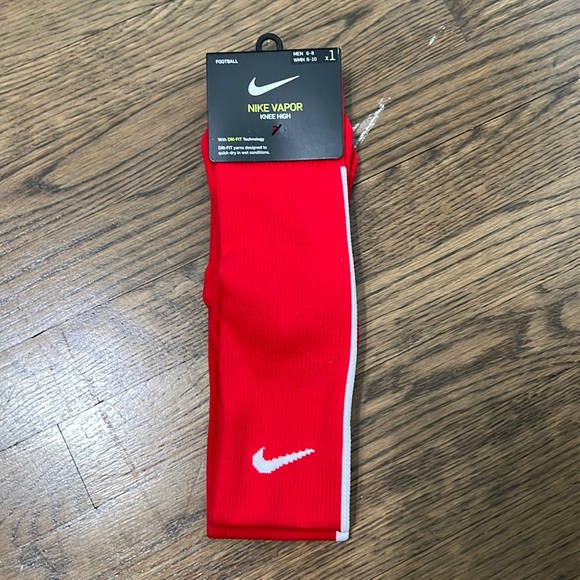 Nike Other - NWT Nike knee high red soccer/football socks dri-fit mens 6-8 womens 6-10